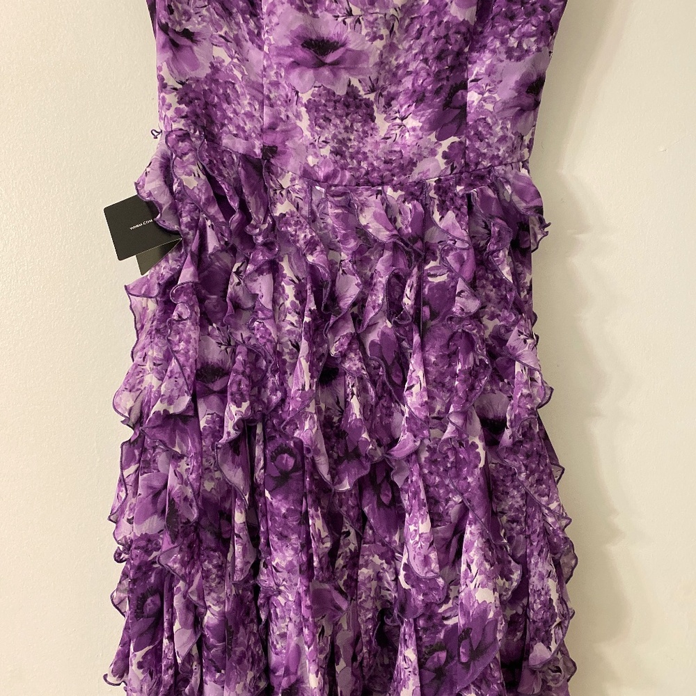 WHBM Strpl soft floral print dress